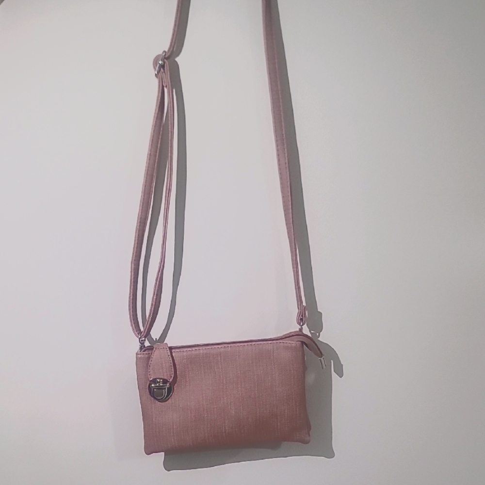Elegant Pink Crossbody Bag